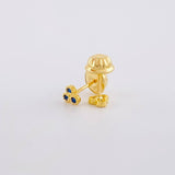 Topos Trio Circulos 0.55g / in / 3.7mm Oro Amarillo 18K