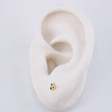 Topos Trio Circulos 0.55g / in / 3.7mm Oro Amarillo 18K