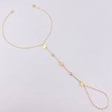 Pulso Arabe Corazones Lisos 1.95g / 7 3/4 in / 1mm Oro Amarillo 18K