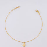 Pulso Arabe Corazones Lisos 1.95g / 7 3/4 in / 1mm Oro Amarillo 18K