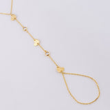 Pulso Arabe Corazones Lisos 1.95g / 7 3/4 in / 1mm Oro Amarillo 18K