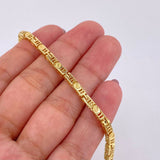 Pulso Tornillo Rayado 10.65g / 8 1/4 in / 3.1mm Oro Amarillo 18K
