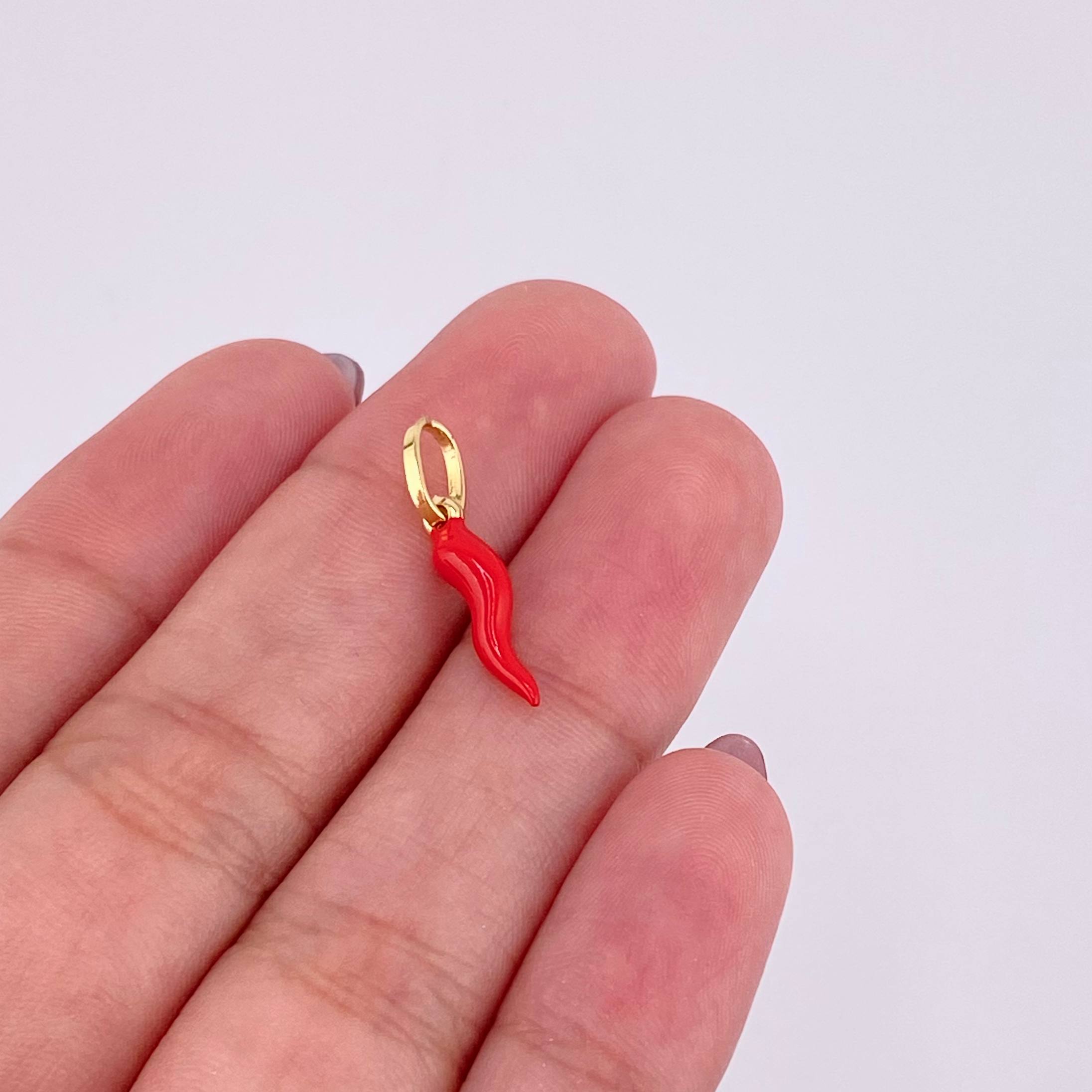 Dije Chile Jalapeño 0.45g / 3/4 in Oro Amarillo 18K