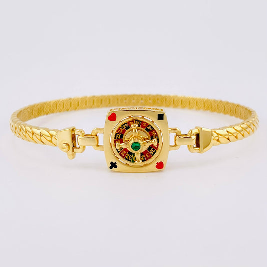 Bracelet Roulette Mobile 13.2g / 8 1/4 in / 4.5mm Yellow Gold 18K