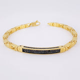 Pulso Curvo Tupido 16.9g / 8 1/4 in / 3.9mm Oro Amarillo 18K