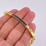 Pulso Curvo Tupido 16.9g / 8 1/4 in / 3.9mm Oro Amarillo 18K