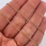 Cadena MSK 3.9gr / 15 3/4 in / 1.45mm Oro Amarillo 18K &