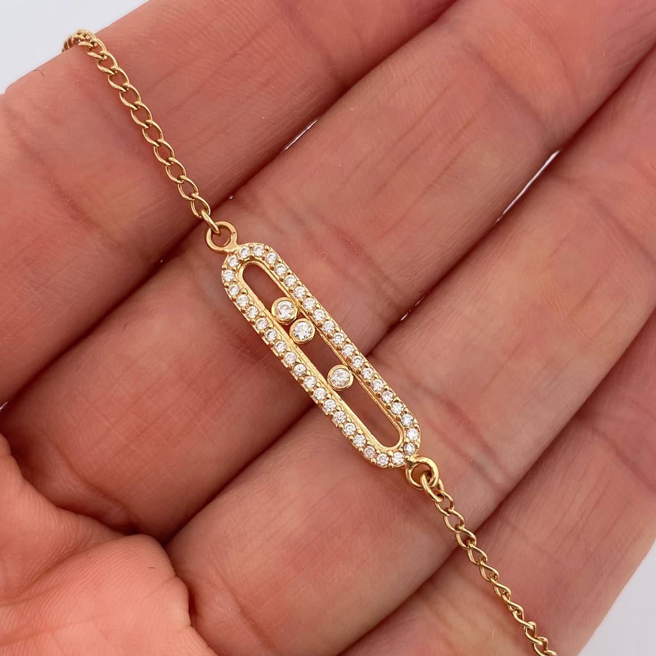 Pulso MSK 2.5gr / 7 1/2 in / 1.3mm Oro Amarillo 18K &