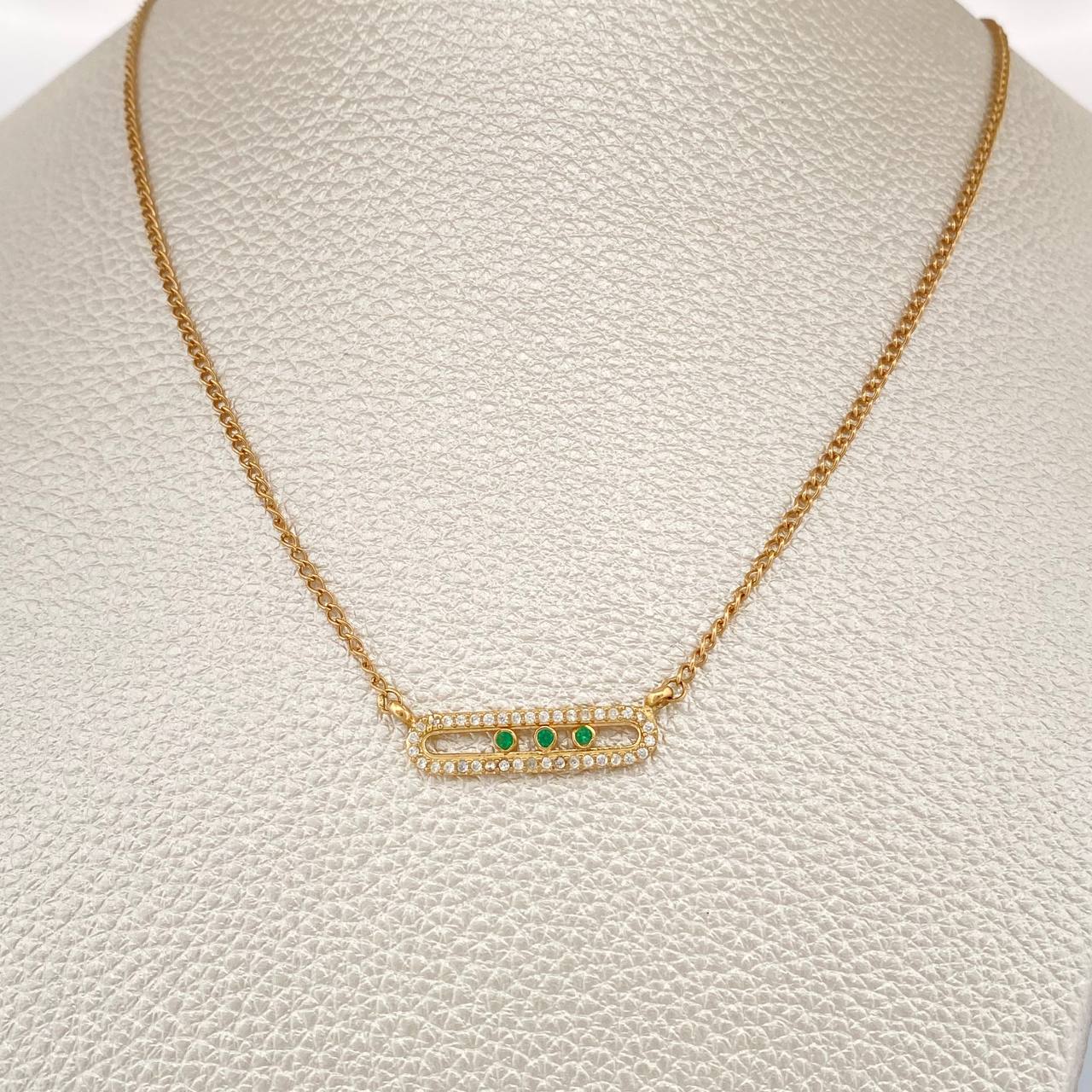 Cadena MSK 3.9gr / 15 3/4 in / 1.45mm Oro Amarillo 18K &