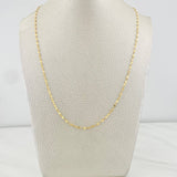Mirror Flower Chain 1.05g / 18 in / 1.96mm Yellow Gold 18K