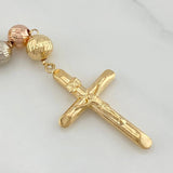 Rosario Virgen Milagrosa 16.65 g / 17 1/2 in / 7mm-8 mm Tres Oros 18K