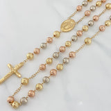 Rosario Virgen Milagrosa 16.65 g / 17 1/2 in / 7mm-8 mm Tres Oros 18K