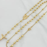 Rosario Virgen Milagrosa 10.05 g / 22 1/2 in / 4 mm Oro Amarillo 18K