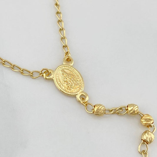 Rosario Virgen Milagrosa 5.85 g / 20 3/4 in / 3 mm Oro Amarillo 18K