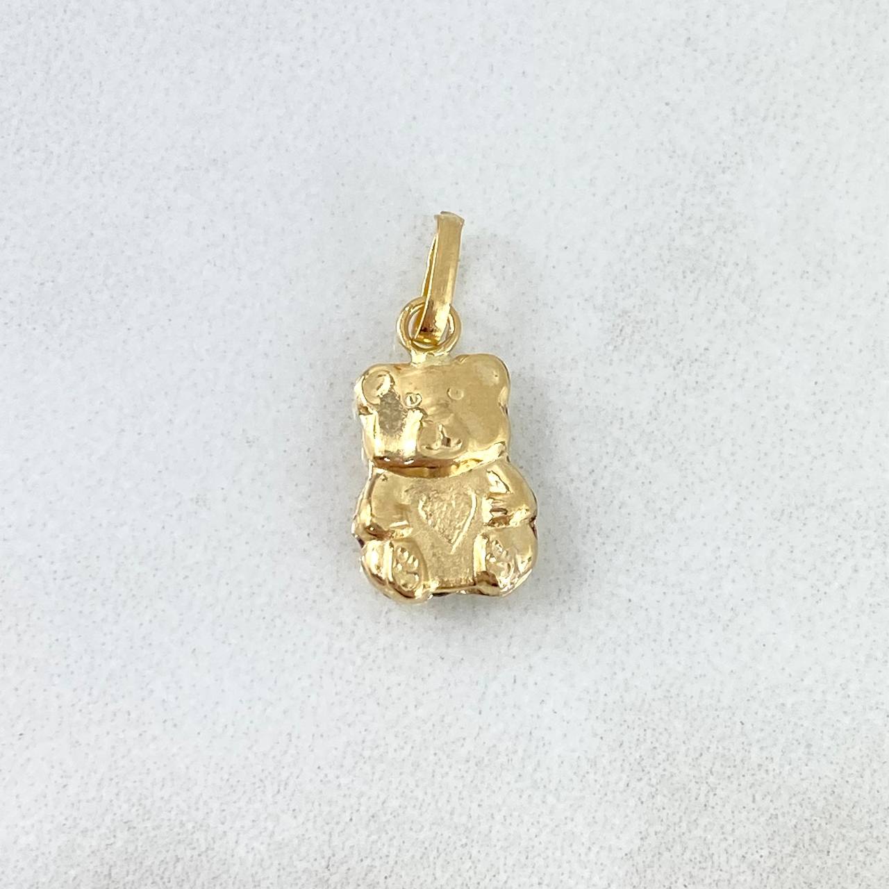 Pendant Bear 0.6gr / 2cm / Flat Yellow Gold