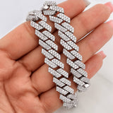 Cadena Cubana 135g / 20 in / 12.3mm Plata Rodinada 925