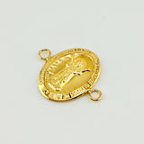 Herraje Doble Faz Divino Niño - Cruz Mate 1gr / Oro Amarillo 18K