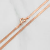 Cadena Espejo 3.15 g / 17 3/4 in / 2 mm Oro Rosa 18K