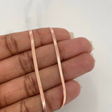 Cadena Espejo 3.15 g / 17 3/4 in / 2 mm Oro Rosa 18K