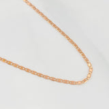 Cadena Escalera Plana 1.3 g / 15 3/4 in / 0.4 mm Oro Rosa 18K