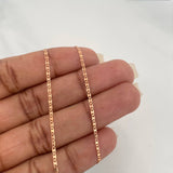Cadena Escalera Plana 1.3 g / 15 3/4 in / 0.4 mm Oro Rosa 18K
