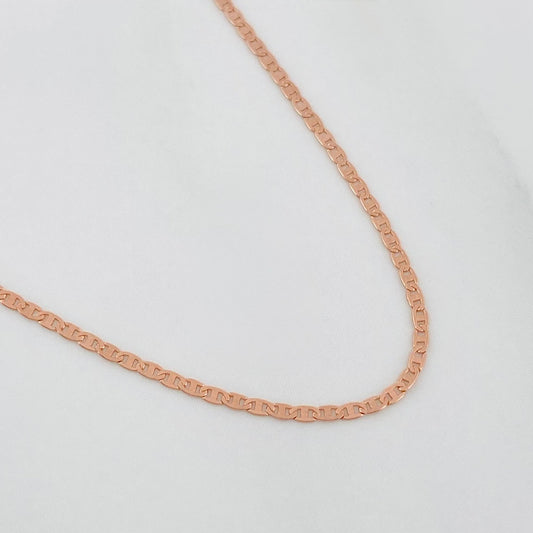 Flat Mariner Chain 1.1 g / 15 3/4 in / 0.3 mm 18K Rose Gold