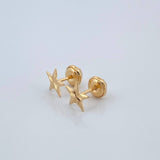 Topos Estrella 0.65gr / 7.47mm Oro Amarillo 18K %