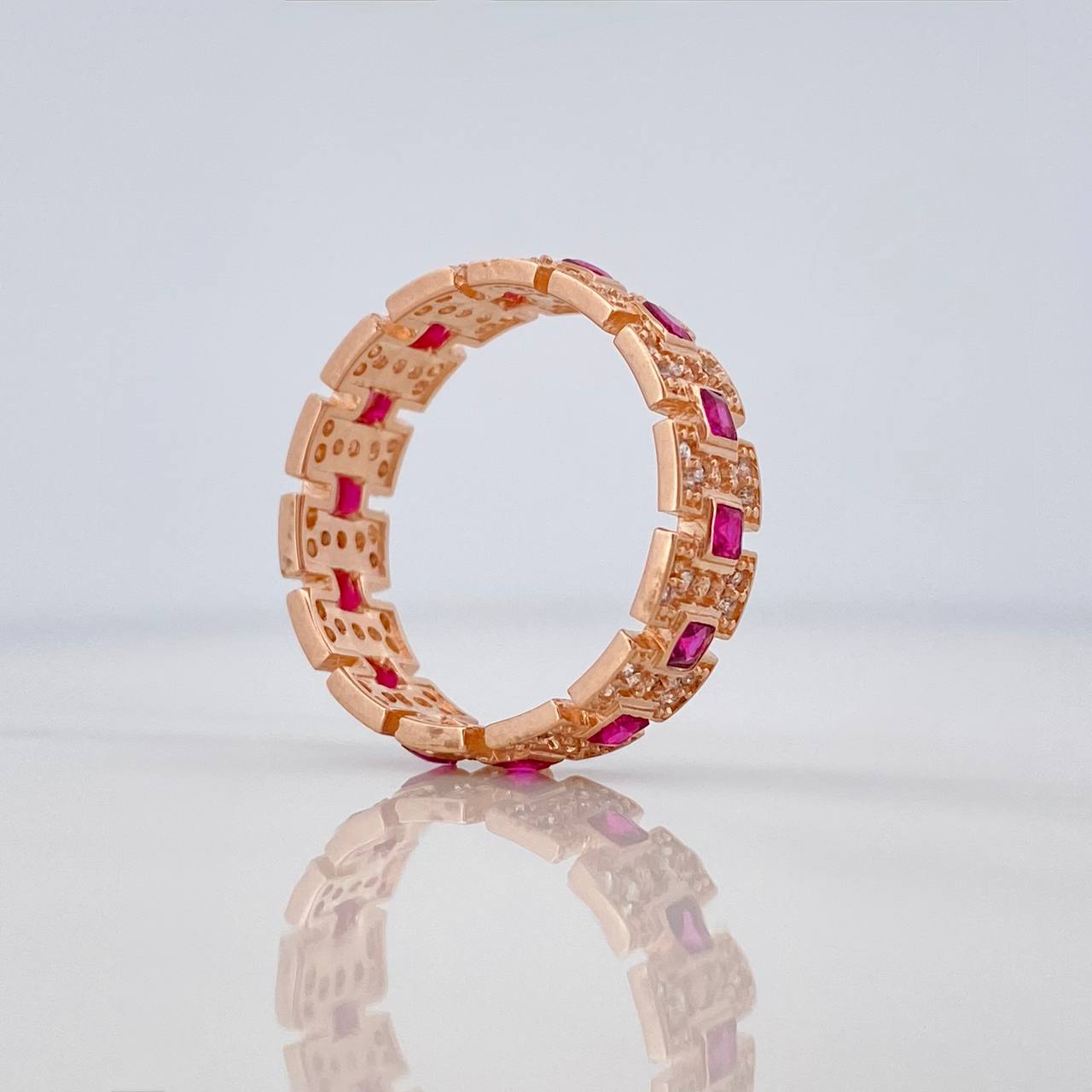Anillo Glam 4.25gr / T8 / Oro Rosa 18K $