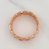 Anillo Glam 4.65gr / T9 1/4 / Oro Rosa 18K $