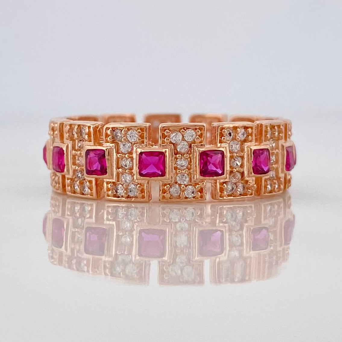 Anillo Glam 5.15gr / T9 / Oro Rosa 18K $