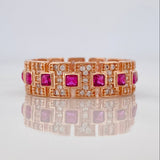Anillo Glam 4.65gr / T9 1/4 / Oro Rosa 18K $
