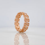 Anillo Glam 4.8gr / T9 1/4 / Oro Rosa 18K $