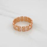 Anillo Glam 4.8gr / T9 1/4 / Oro Rosa 18K $