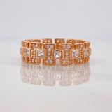 Anillo Glam 4.8gr / T9 1/4 / Oro Rosa 18K $