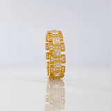 Anillo Glam 4.35gr / T7 1/2 / Oro Amarillo 18K $