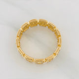 Anillo Glam 4.35gr / T7 1/2 / Oro Amarillo 18K $