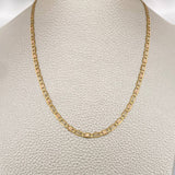 Cadena Escalera Plana 9.35gr / 23 3/4 in / 2.96mm Tres Oros +3 18K $