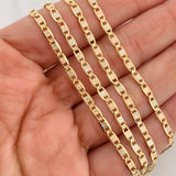 Cadena Escalera Plana 9.35gr / 23 3/4 in / 2.96mm Tres Oros +3 18K $