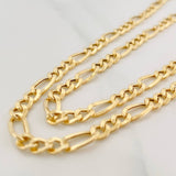 Figaro Chain 7.75gr / 29 1/4 in / 4.6mm Yellow +1 18K Gold $