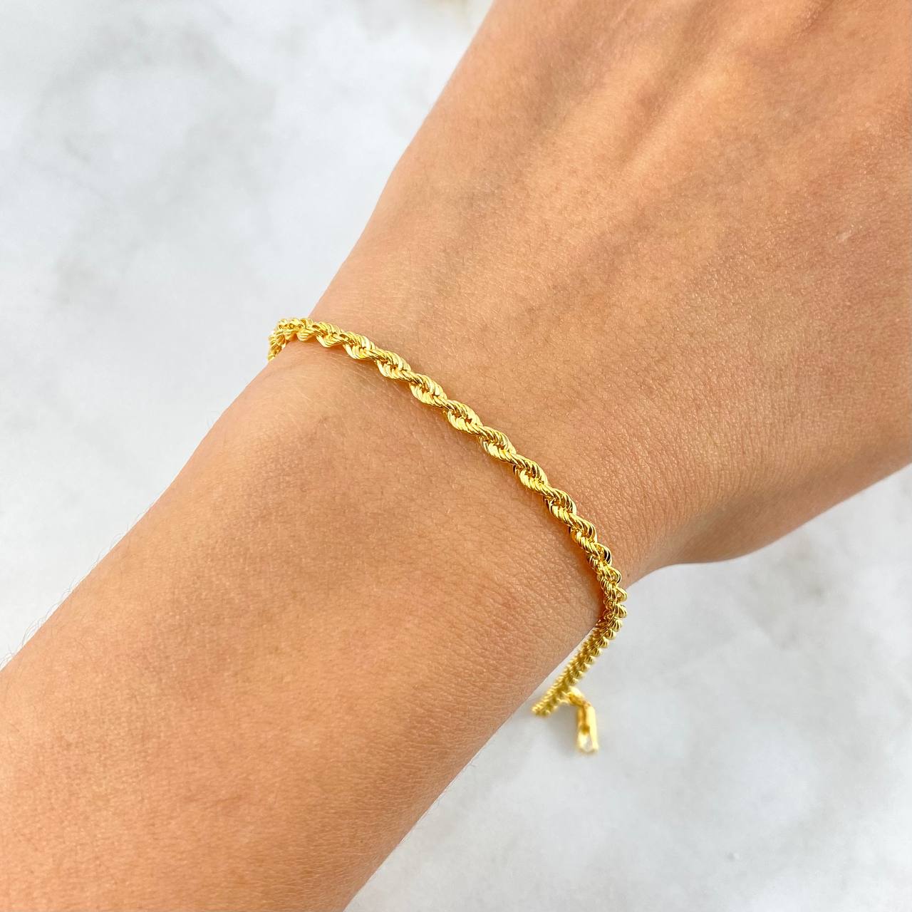 Rope Bracelet 3.15gr / 19cm / 3.3mm Yellow Gold +3 18K