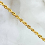 Rope Bracelet 3gr / 19cm / 3.3mm Yellow Gold +3 18K