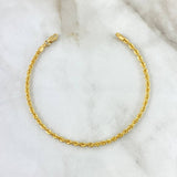 Rope Bracelet 3.15gr / 19cm / 3.3mm Yellow Gold +3 18K
