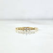 Solitaire Ring Trio 1.65gr / Size 7 / White Diamonds 14pts Yellow Gold (Jewelry) ©