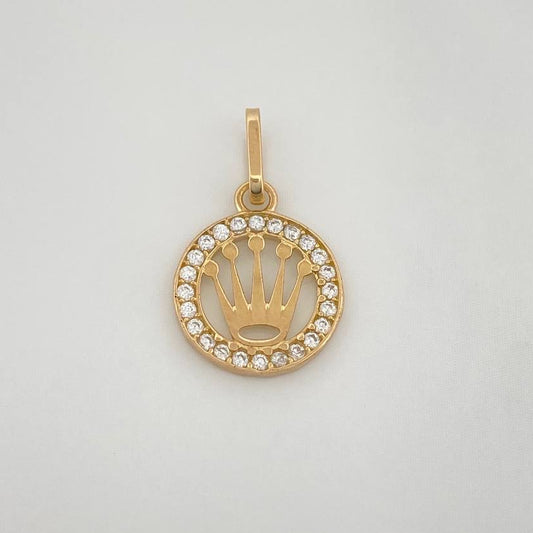 Dije Corona 0.65gr / 3/4 in / Oro Amarillo 18K %