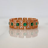 Anillo Glam 4.2gr / T7 1/2 / Oro Rosa 18K $