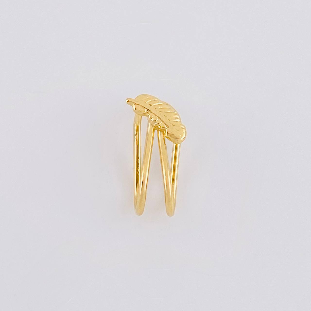 Feather Piercing 0.65g / 1/2 in 18K Yellow Gold