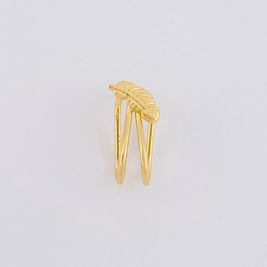 Feather Piercing 0.65g / 1/2 in 18K Yellow Gold