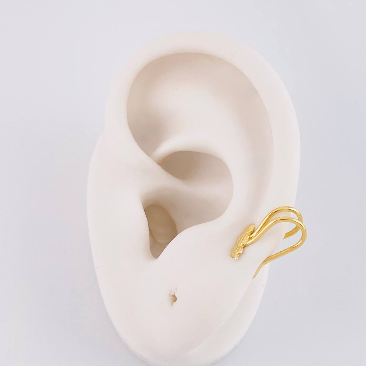 Feather Piercing 0.7g / 1/2 in 18K Yellow Gold