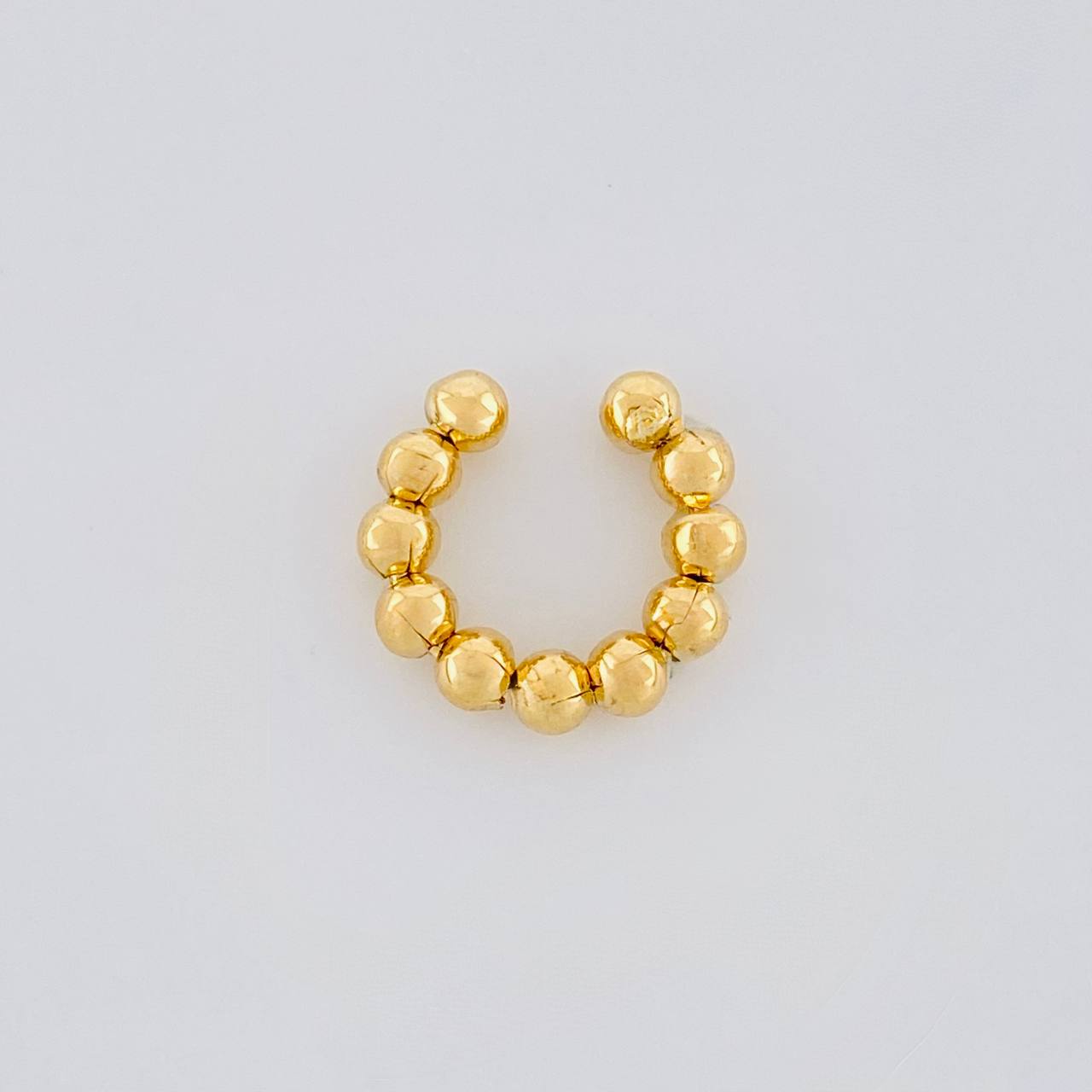 Piercing with Beads 0.8g / 1/2 in 18K Yellow Gold