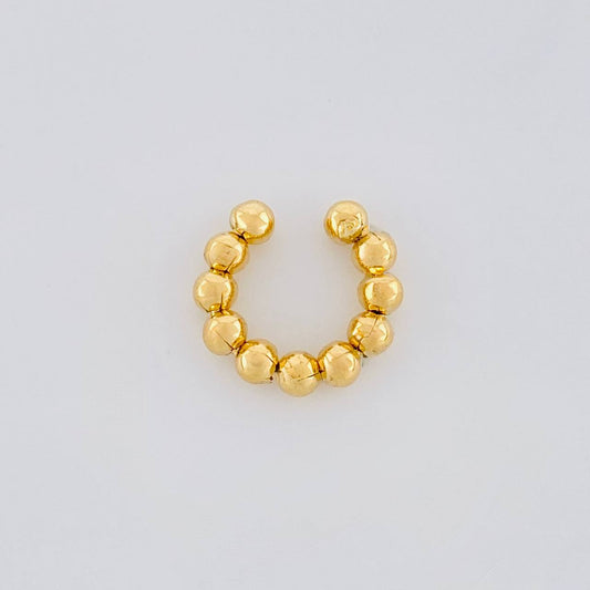 Piercing U Bolas Seguidas 0.8g / 1/2 in Oro Amarillo 18K
